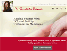 Tablet Screenshot of chandrikaparmar.com.au